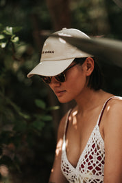 Casquette en denim beige - Fur Mama.