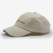 Casquette en jean beige - Crazy Cat Lady