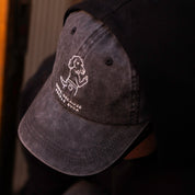 Casquette en denim noir - Logo "Dogs. Because People Suck" 