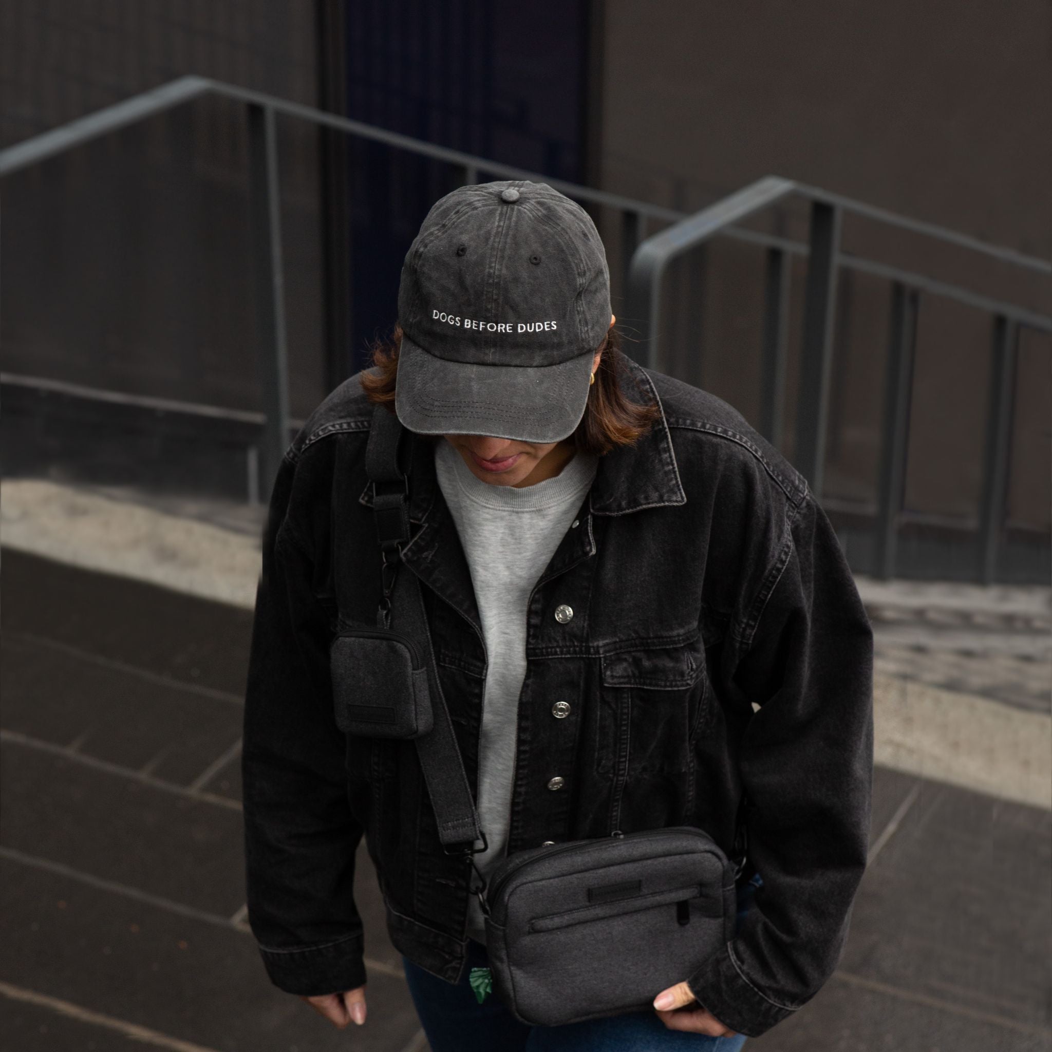 Casquette en denim noir - Dogs Before Dudes
