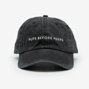 Casquette en denim noir - Chiots avant les gens