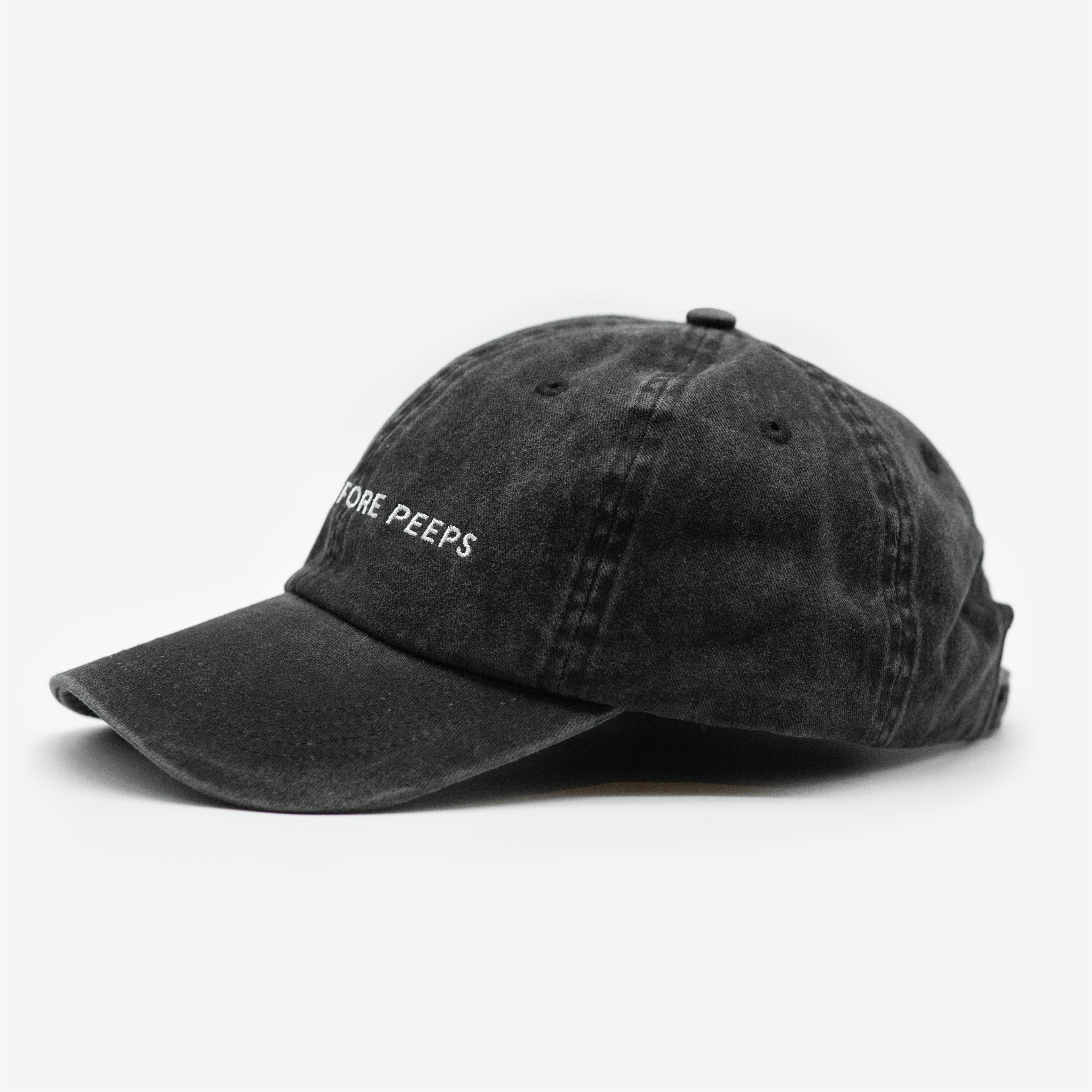 Casquette en denim noir - Chiots avant les gens