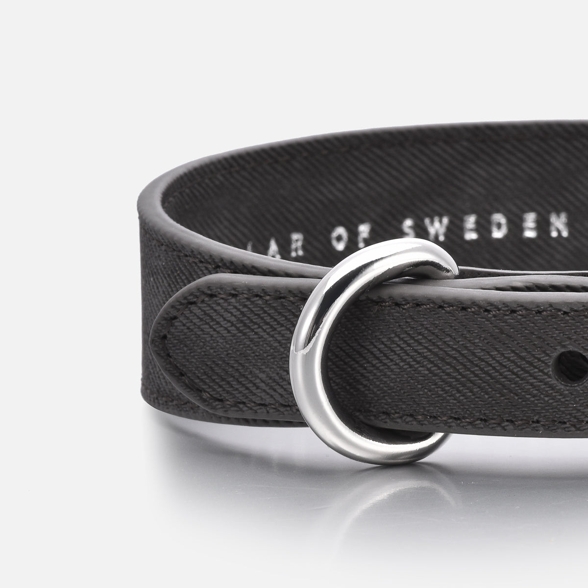 Collier pour chien en denim noir fin