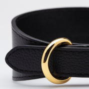 Collier de chien noir large