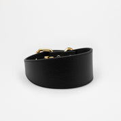 Collier de chien noir large