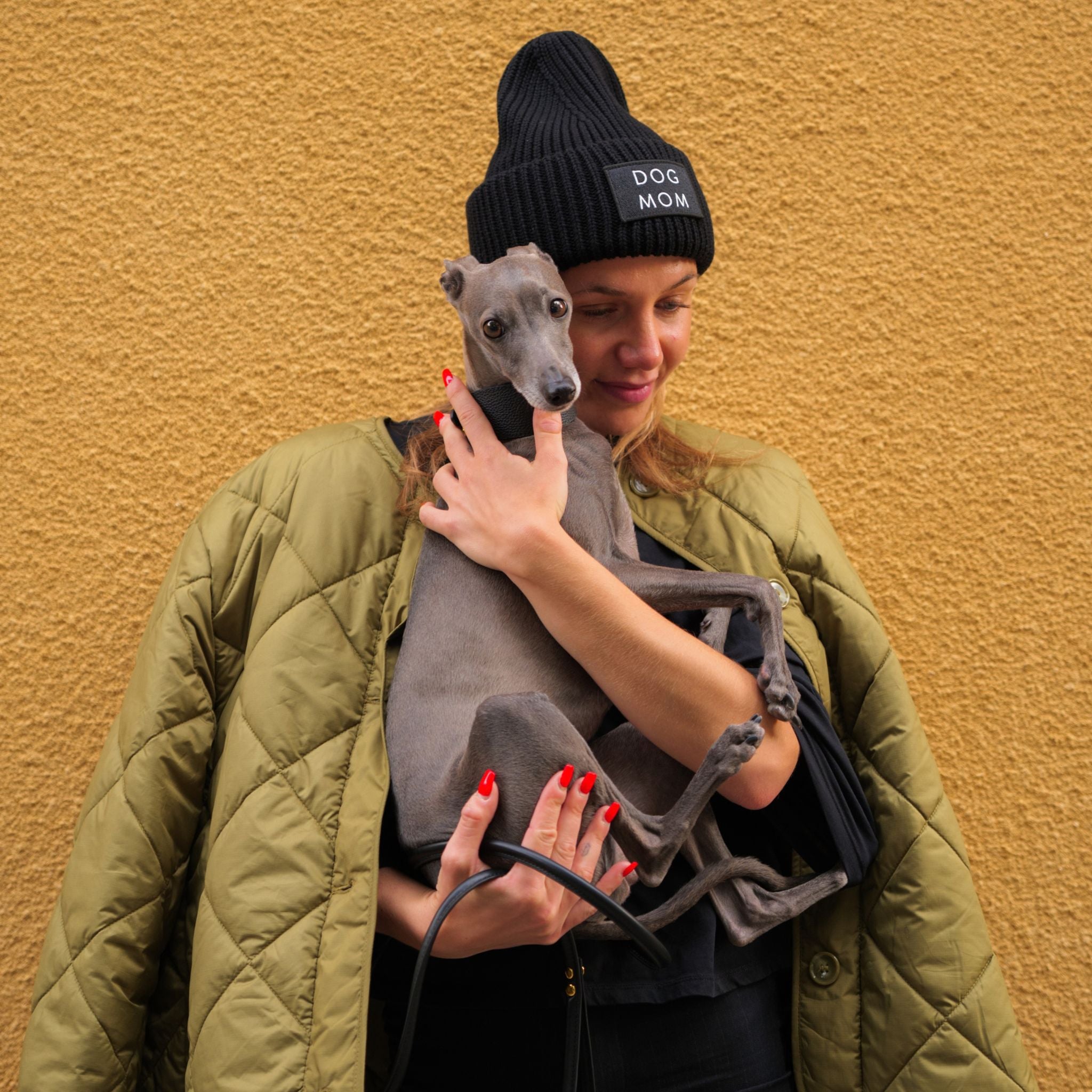 Bonnet en laine noire - Propriétaire de chien anti-social
