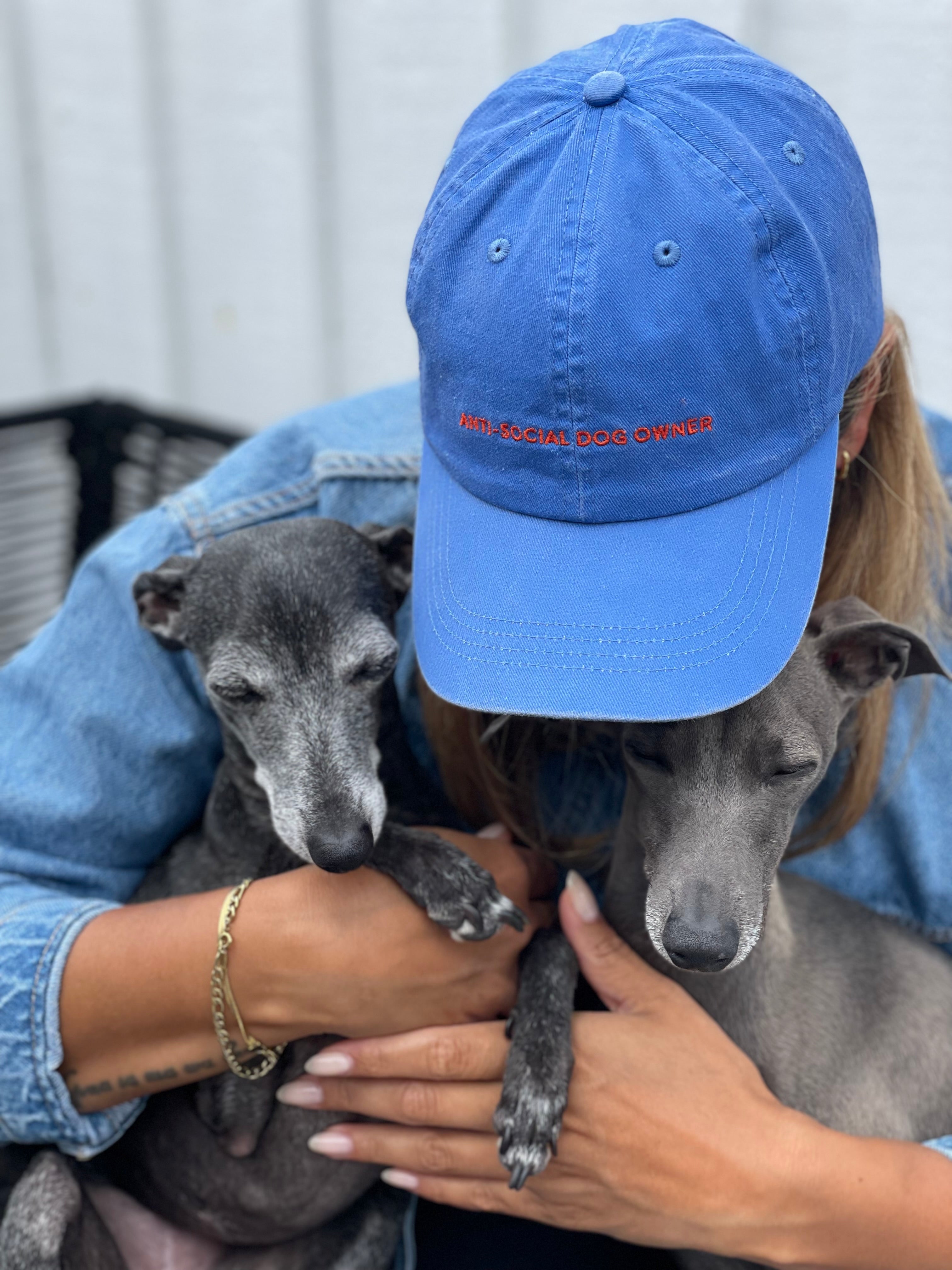 Casquette en denim bleu - Propriétaire de chien anti-social