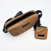 Sac de promenade pour chien réfléchissant en bronze - Crossbody