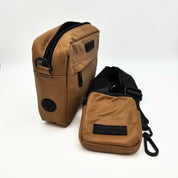 Sac de promenade pour chien réfléchissant en bronze - Crossbody