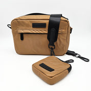 Sac de promenade pour chien réfléchissant en bronze - Crossbody
