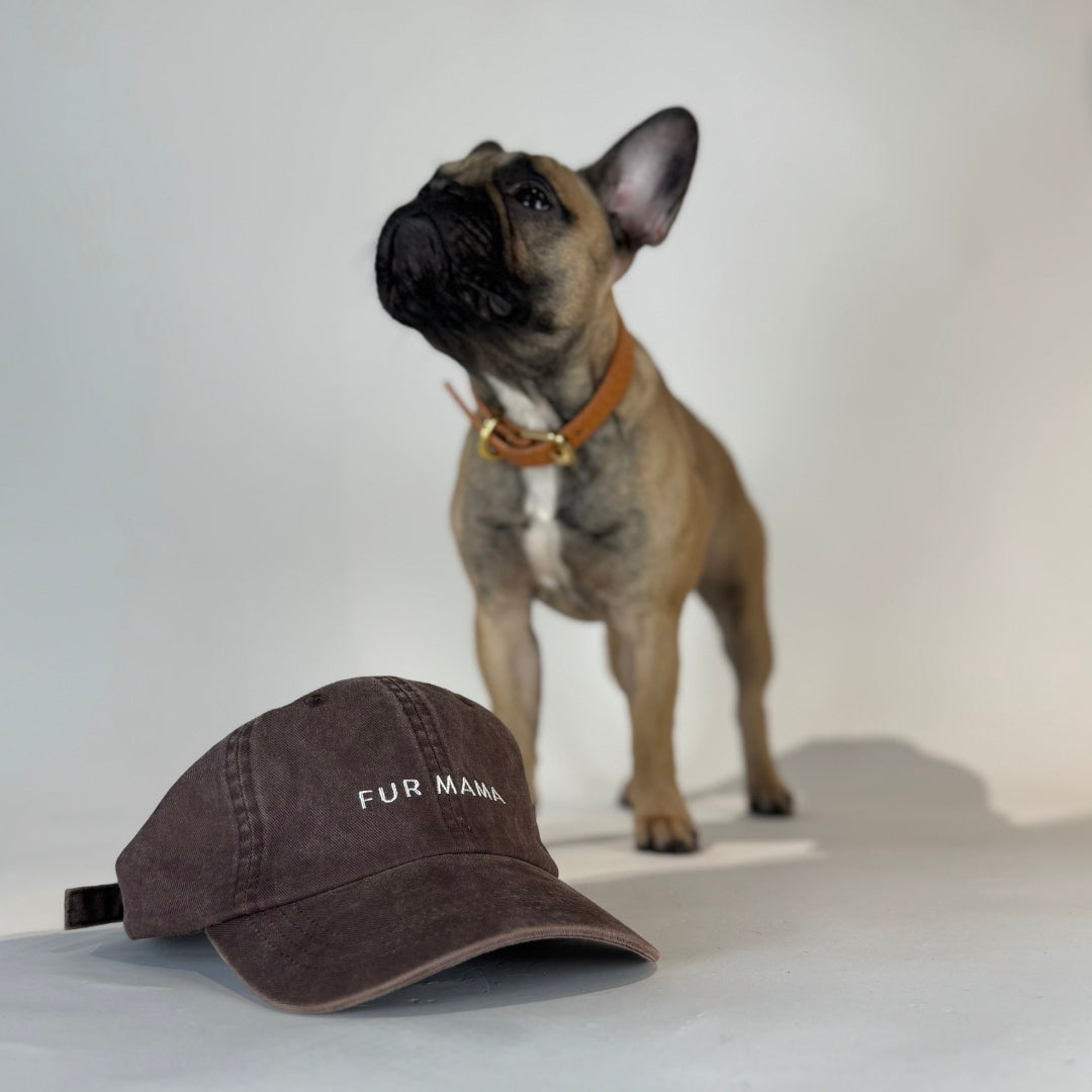 Casquette en jean marron - Fur Mama