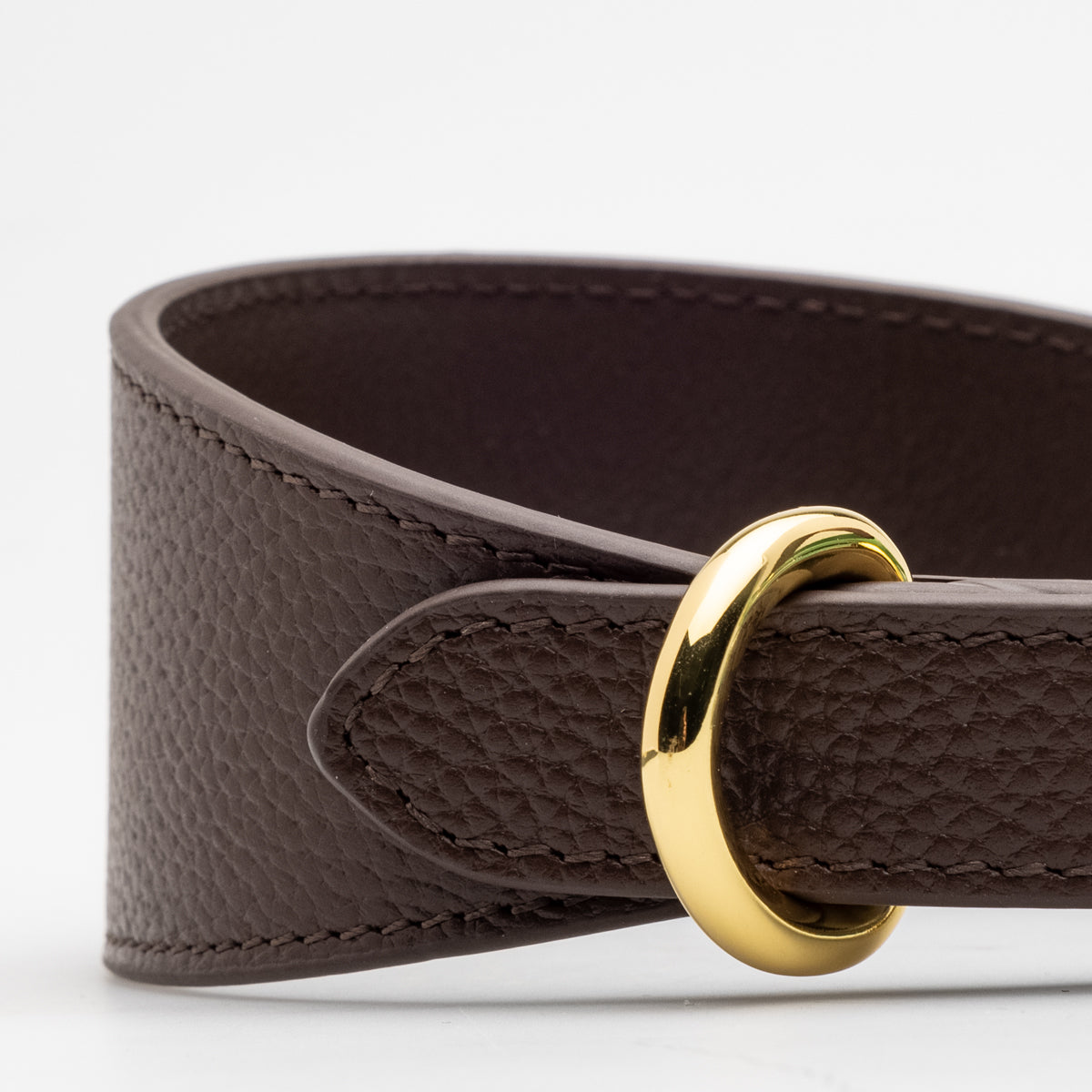 Collier pour chien large marron café
