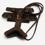 Harnais en Y Marron Foncé XS