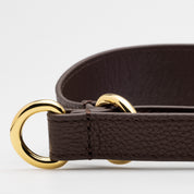 Martingale large pour chien en brun café
