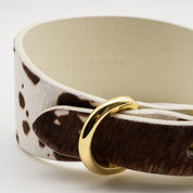 Collier de chien en cuir large