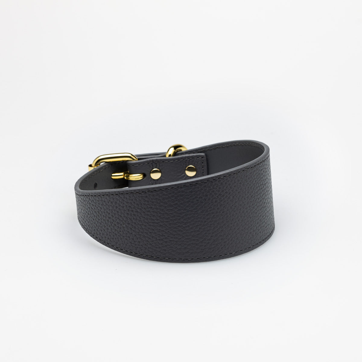 Collier de chien large gris foncé