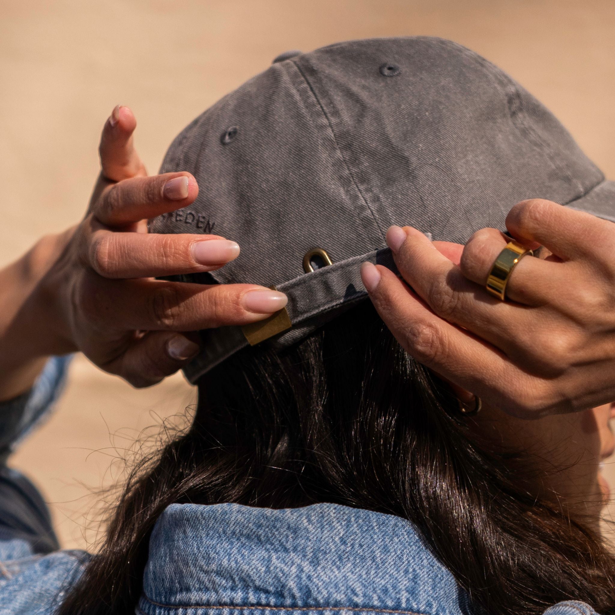 Casquette en denim gris - Hot Dog 