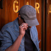 Casquette en denim gris - Dogs & Wine Make Everything Fine 