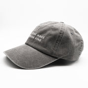 Casquette en denim gris - Dogs & Wine Make Everything Fine 