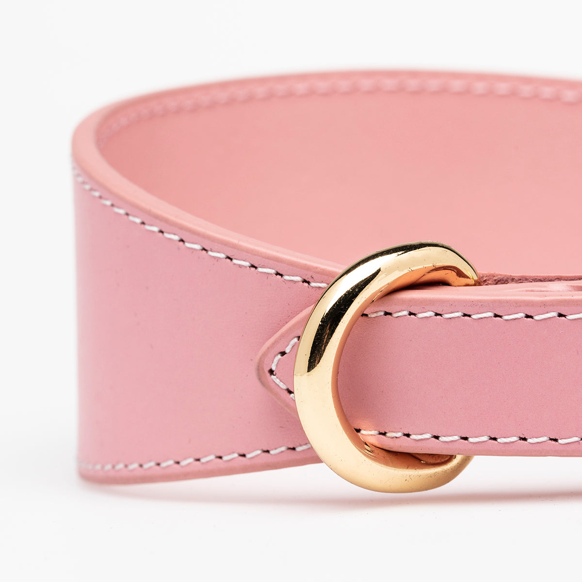 Collier de chien rose large 