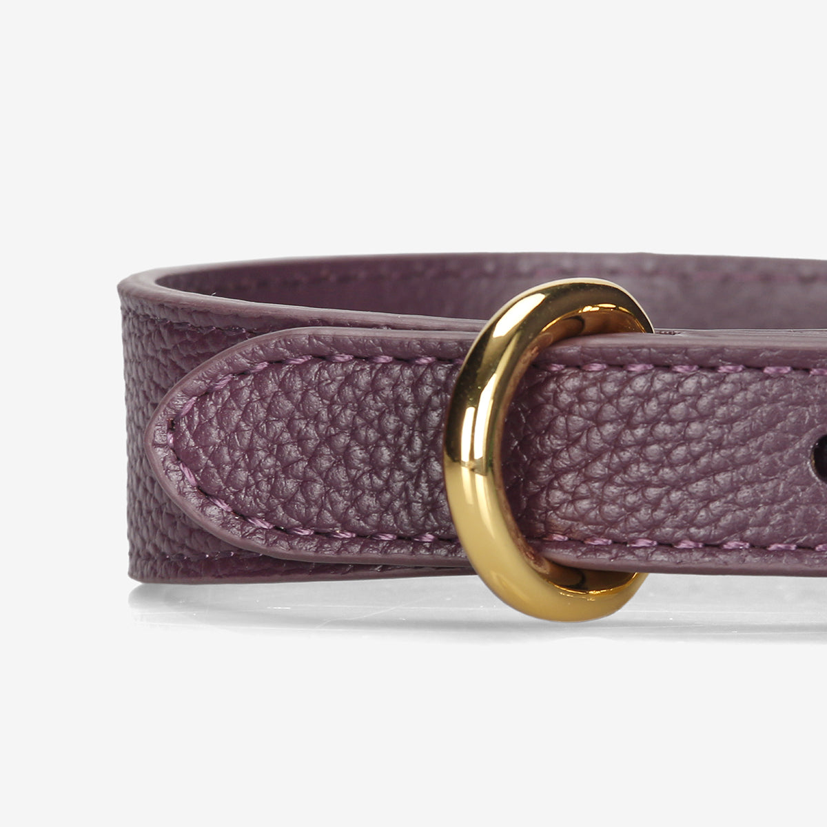 Collier de chien fin prune