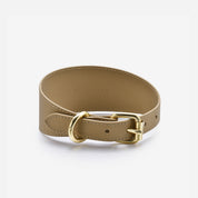Collier de chien large en bronze réfléchissant