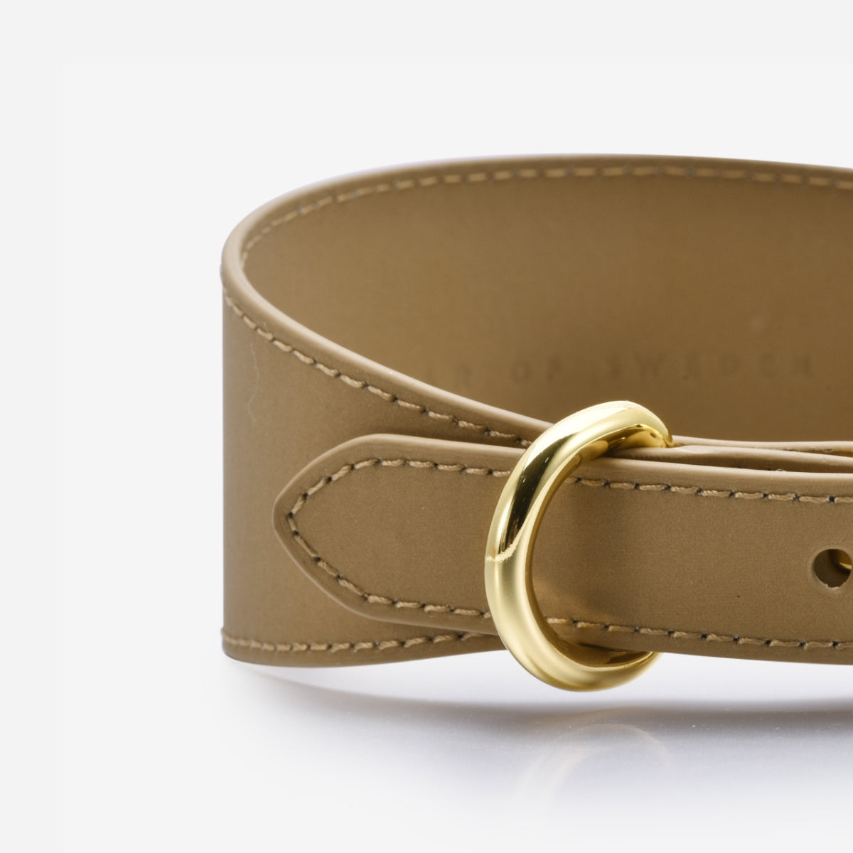 Collier de chien large en bronze réfléchissant