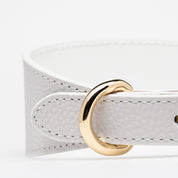 Collier de chien blanc large